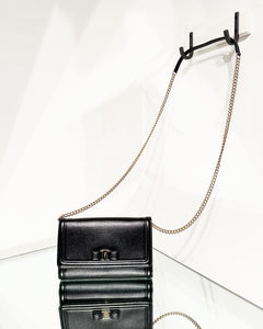 SALVATORE FERRAGAMO Vara Bow Mini Leather Crossbody Bag