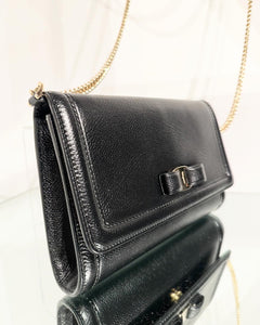 SALVATORE FERRAGAMO Vara Bow Mini Leather Crossbody Bag