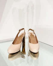 Load image into Gallery viewer, SALVATORE FERRAGAMO High Heel Leather Slides
