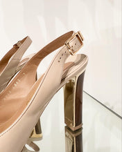 Load image into Gallery viewer, SALVATORE FERRAGAMO High Heel Leather Slides
