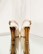 Load image into Gallery viewer, SALVATORE FERRAGAMO High Heel Leather Slides
