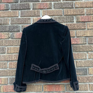 LANCETTI Roma Vintage 1970s Bead Embellished Velvet Dress & Jacket