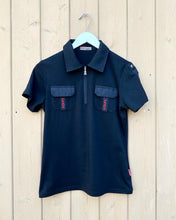 Load image into Gallery viewer, PRADA Logo Zip Front Polo Top
