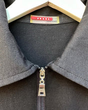 Load image into Gallery viewer, PRADA Logo Zip Front Polo Top
