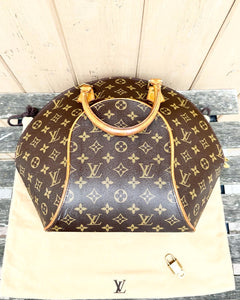 LOUIS VUITTON Vintage Monogram Ellipse MM Bowling Bag