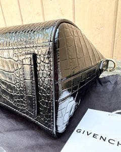 GIVENCHY Mini Antigona Croc Embossed Handle Crossbody Bag