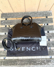 Load image into Gallery viewer, GIVENCHY Mini Antigona Croc Embossed Handle Crossbody Bag
