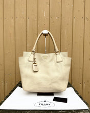 Load image into Gallery viewer, PRADA Vitelli Daino Leather Tote Crossbody  Bag
