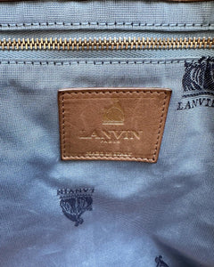 LANVIN Suede Large Slouchy Hobo Bag