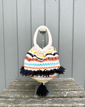 Load image into Gallery viewer, MOSCHINO Sequin Embellished Fabric Small Handle Bag
