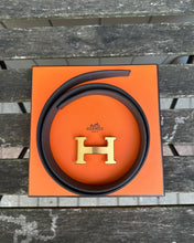 Load image into Gallery viewer, HERMÈS H Reversible 32MM Leather Belt
