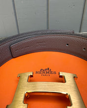 Load image into Gallery viewer, HERMÈS H Reversible 32MM Leather Belt
