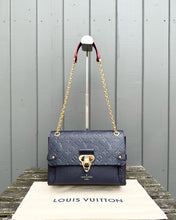 Load image into Gallery viewer, LOUIS VUITTON Marine Rouge Monogram Empreinte Leather Vavin PM Bag
