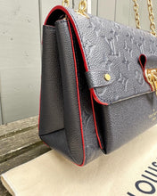 Load image into Gallery viewer, LOUIS VUITTON Marine Rouge Monogram Empreinte Leather Vavin PM Bag
