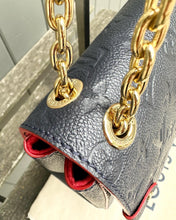 Load image into Gallery viewer, LOUIS VUITTON Marine Rouge Monogram Empreinte Leather Vavin PM Bag
