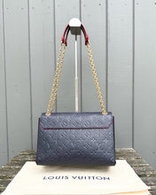 Load image into Gallery viewer, LOUIS VUITTON Marine Rouge Monogram Empreinte Leather Vavin PM Bag
