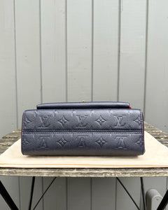 LOUIS VUITTON Marine Rouge Monogram Empreinte Leather Vavin PM Bag
