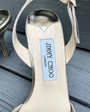 Load image into Gallery viewer, JIMMY CHOO Leather High Heel Slingback Sandals
