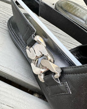 Load image into Gallery viewer, GIVENCHY Leather Chain Slingback Mules
