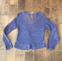 Load image into Gallery viewer, FREE PEOPLE Crochet Knit V-Neck Sweater
