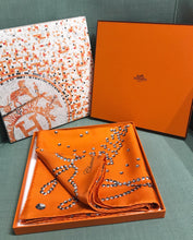 Load image into Gallery viewer, HERMÈS Vintage Silk Carre Scarf/Wrap “Cheval de Legend” by Benoit Pierre Emery
