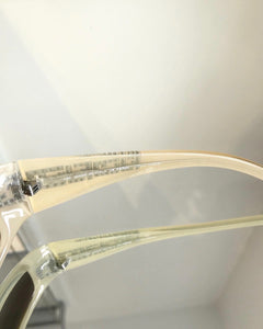 FENDI Beige Crystal Embellished Sunglasses