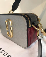 Load image into Gallery viewer, MARC JACOBS Iridescent Silver Colour Block Snapshot Camera Crossbody Bag
