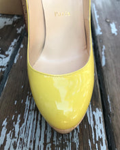 Load image into Gallery viewer, CHRISTIAN LOUBOUTIN Patent Leather Platform Cork High Heel Pumps
