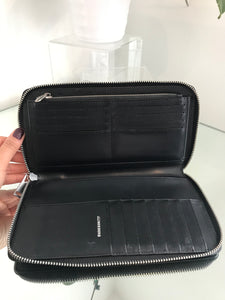 J. LINDEBERG Zipper Leather Wallet