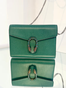 GUCCI Dionysus Mini Leather Chain Bag Wallet