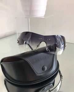 BVLGARI Rimless Swarovski Crystal Sunglasses