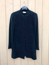 Load image into Gallery viewer, DANA BUCHMAN Embroidered Silk Tunic Jacket
