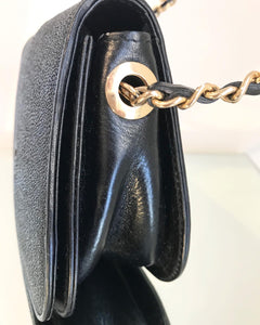 Vintage BEVERLY Italy Stingray Skin Leather Crossbody Bag