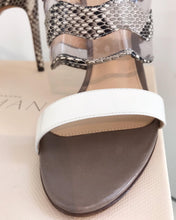 Load image into Gallery viewer, ALEXANDRE BIRMAN Stamped Python Leather High Heel Slides
