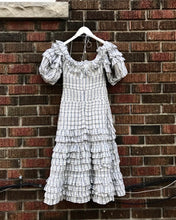 Load image into Gallery viewer, ZIMMERMANN Tiered Ruffle Linen Silk Dress
