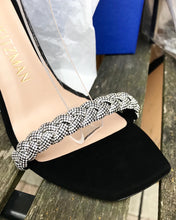 Load image into Gallery viewer, STUART WEITZMAN Nudist Crystal Embellished Suede High Heel Sandals
