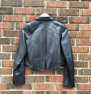 SEVEN EIGHTY Black Leather Jacket