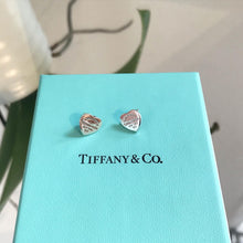 Load image into Gallery viewer, TIFFANY &amp; CO. Heart Tag Pierced Stud Earrings
