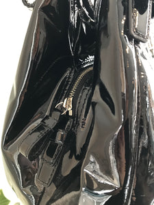 COACH MAD PAT Patent Leather Shoulder Bag