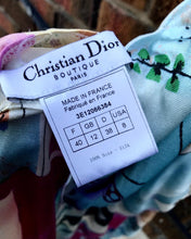 Load image into Gallery viewer, CHRISTIAN DIOR Boutique Paris Multi Colour Print Silk Midi Dress
