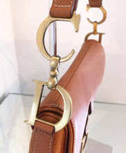 Load image into Gallery viewer, CHRISTIAN DIOR Vintage Tan Saddle Bag
