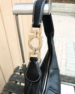 Vintage SALVATORE FERRAGAMO Leather Hobo Shoulder Bag