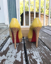 Load image into Gallery viewer, CHRISTIAN LOUBOUTIN Patent Leather Platform Cork High Heel Pumps

