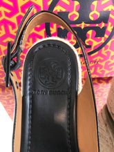 Load image into Gallery viewer, TORY BURCH Patent Leather Espadrille Wedge Sandals
