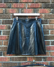Load image into Gallery viewer, THEORY Lamb Leather Mini Skirt
