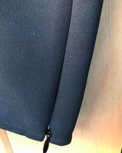 Load image into Gallery viewer, BURBERRY London Crepe 3/4 Sleeve Asymmetrical Neckline Fitted Midi Dress
