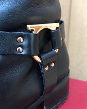 Load image into Gallery viewer, SALVATORE FERRAGAMO Claude Ferra Leather Riding Boots

