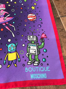MOSCHINO Medium Square Silk Scarf