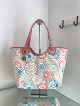 Load image into Gallery viewer, COACH Canvas Patent Leather Multi Colour Print Tote

