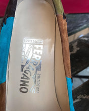 Load image into Gallery viewer, SALVATORE FERRAGAMO Patchwork Suede Pumps
